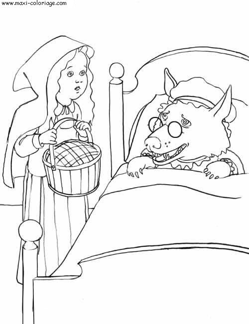 coloriage Loups