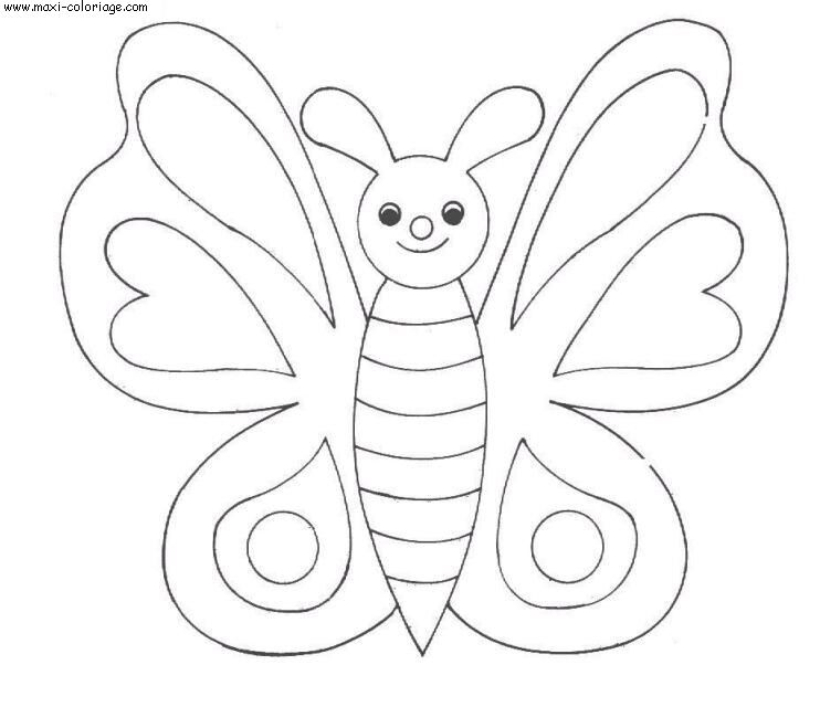 coloriage Papillons
