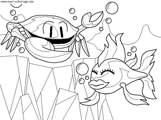 coloriage Poissons