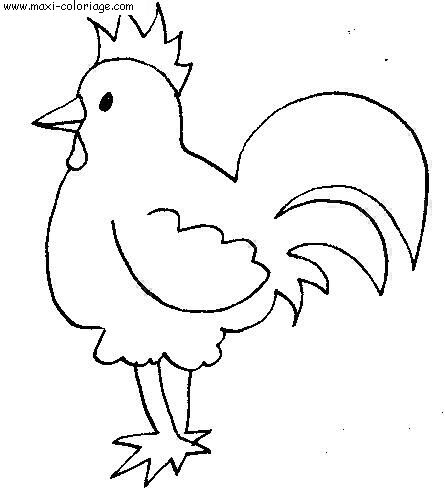 coloriage Poules