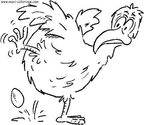 coloriage Poules