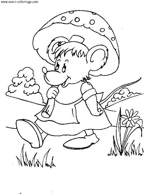 coloriage Souris