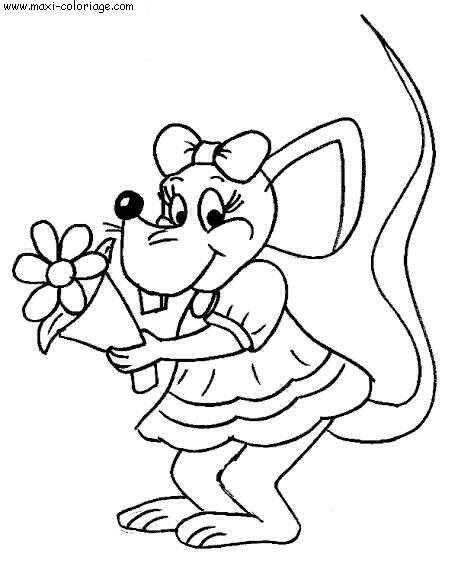 coloriage Souris
