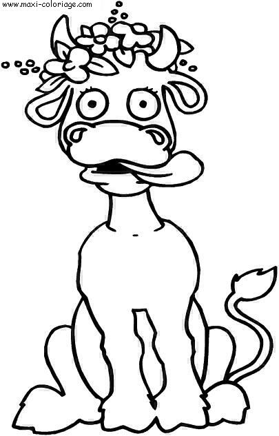 coloriage Vaches