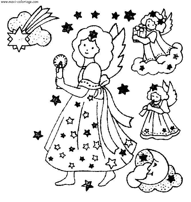 coloriage Anges
