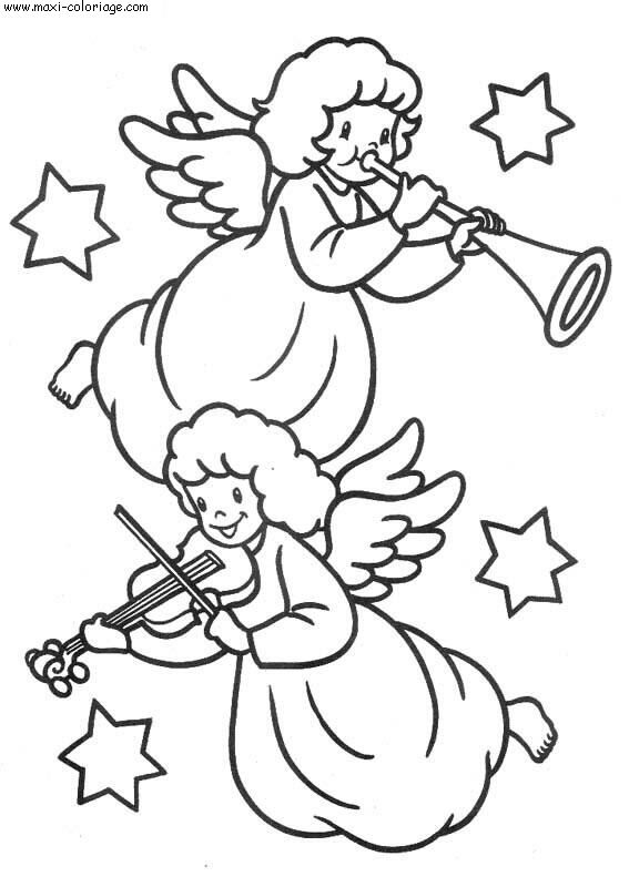 coloriage Anges
