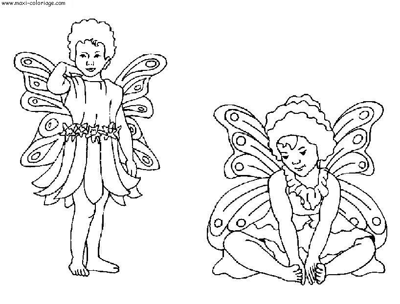 coloriage Elfes