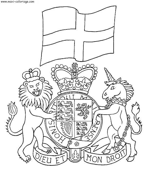 coloriage Angleterre