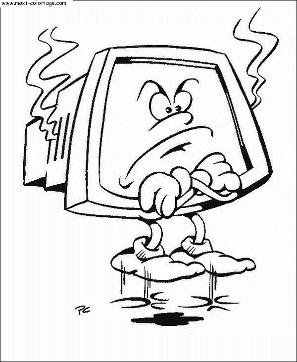 coloriage Informatique