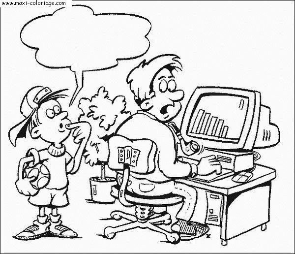 coloriage Informatique