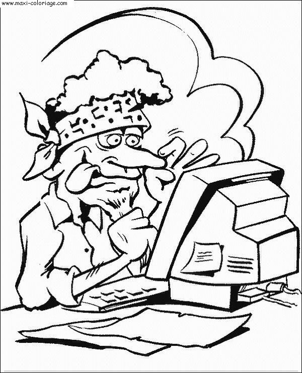 coloriage Informatique