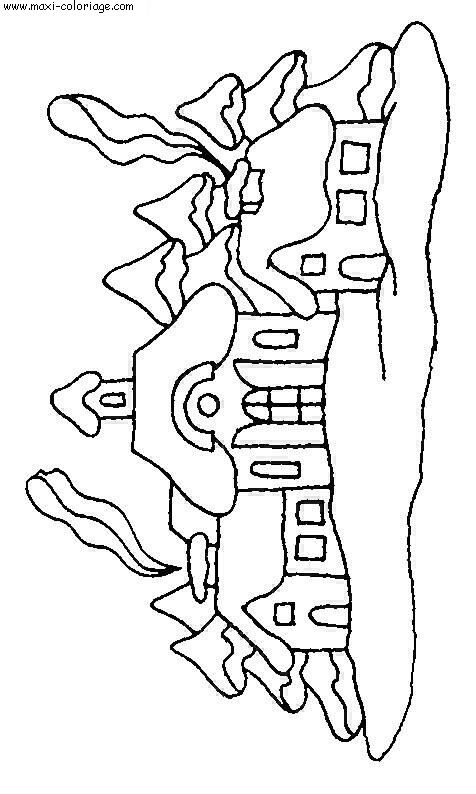 coloriage maisons p5514