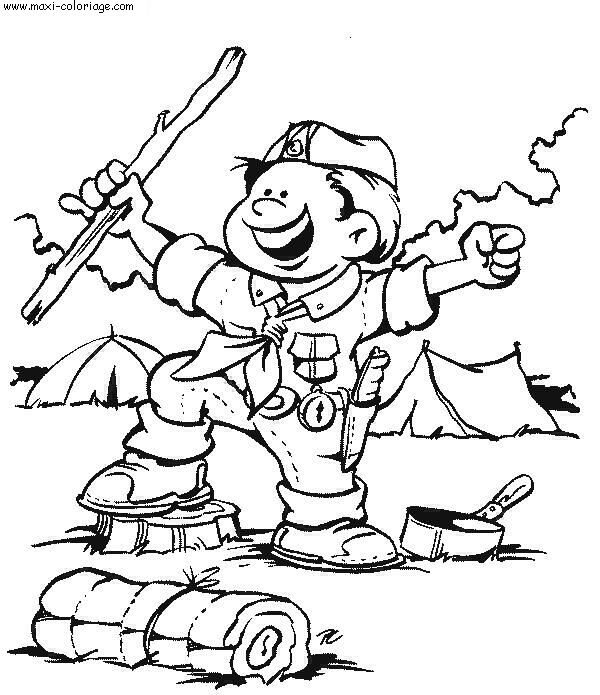 coloriage Scouts