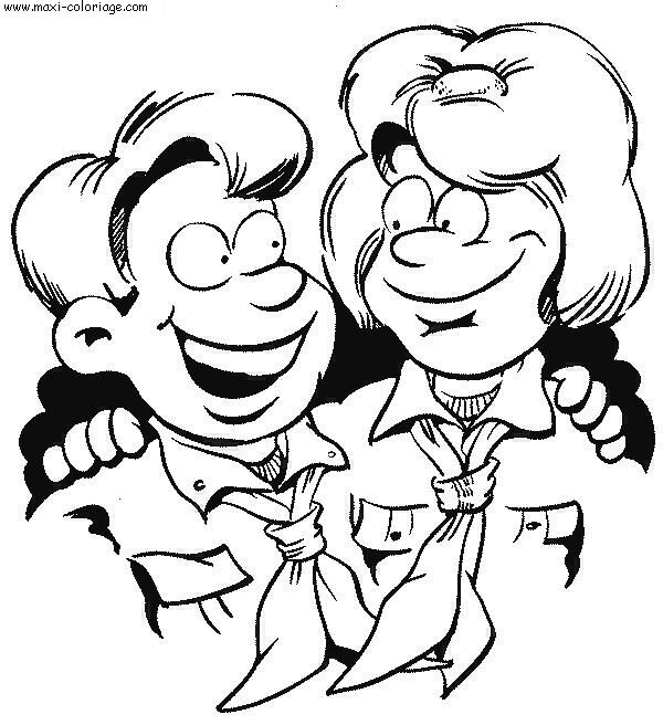 coloriage Scouts
