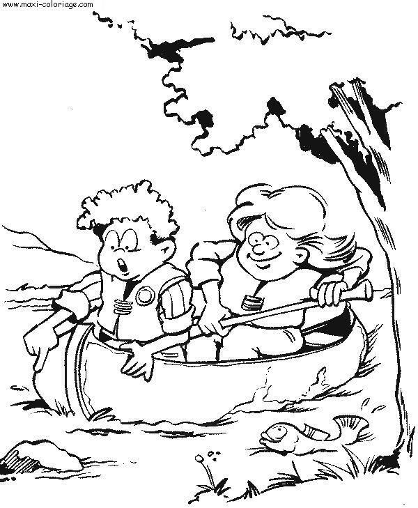 coloriage Scouts