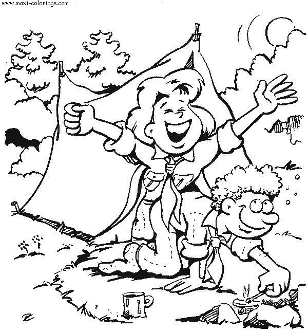 coloriage Scouts