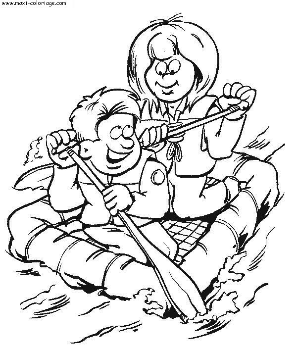 coloriage Scouts