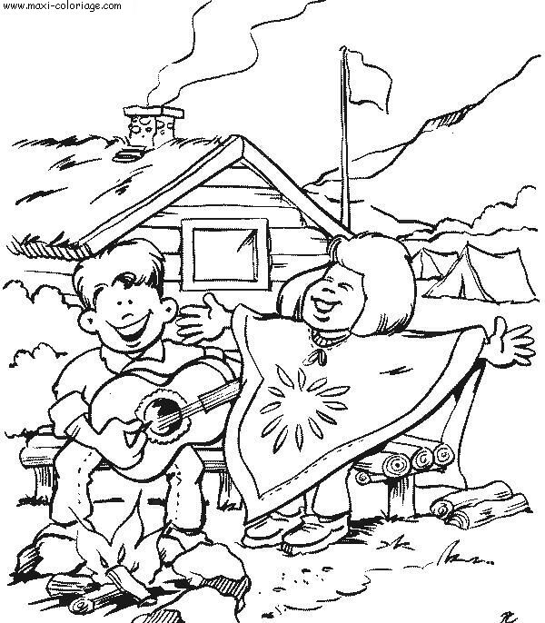 coloriage Scouts