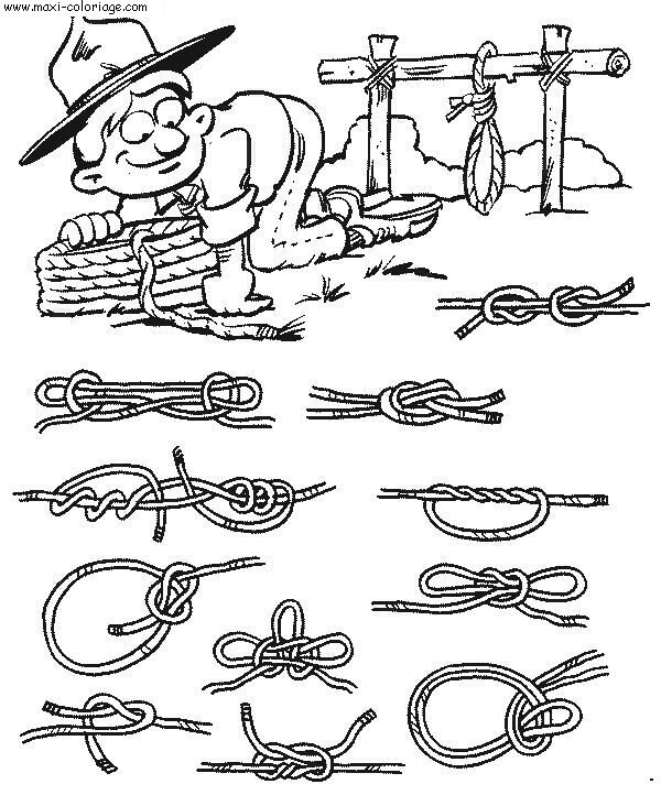 coloriage Scouts