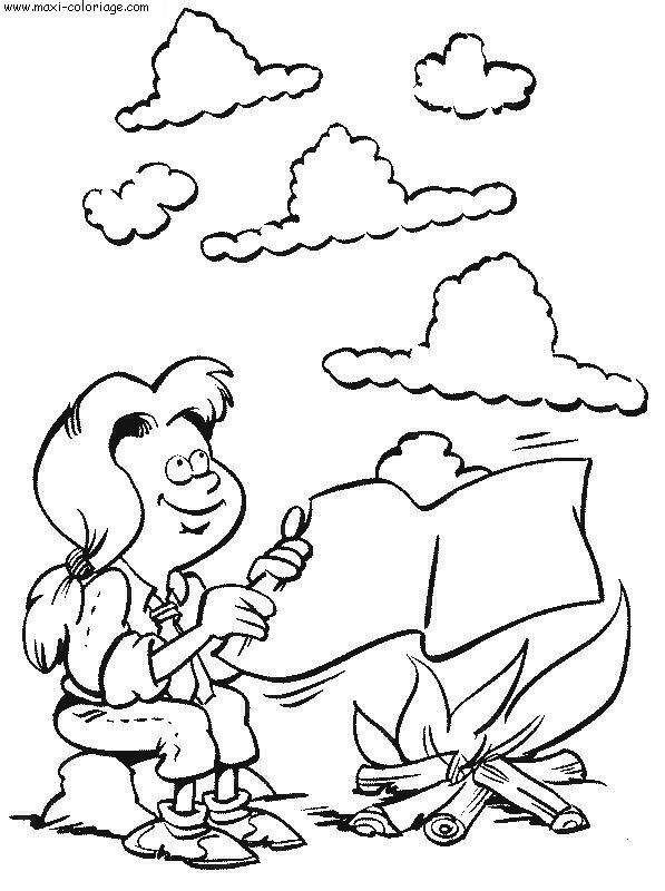 coloriage Scouts