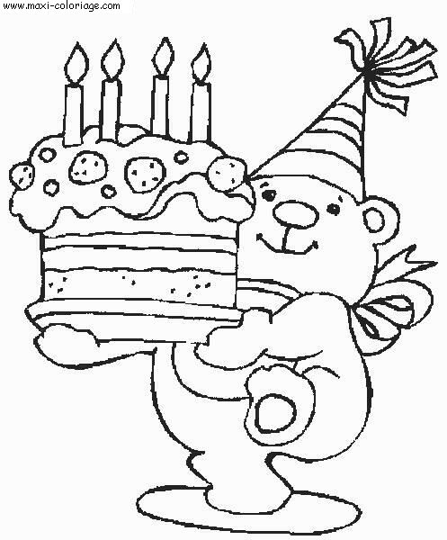 coloriage Anniversaires