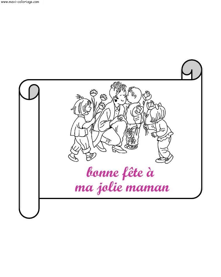 coloriage Fete Des Meres