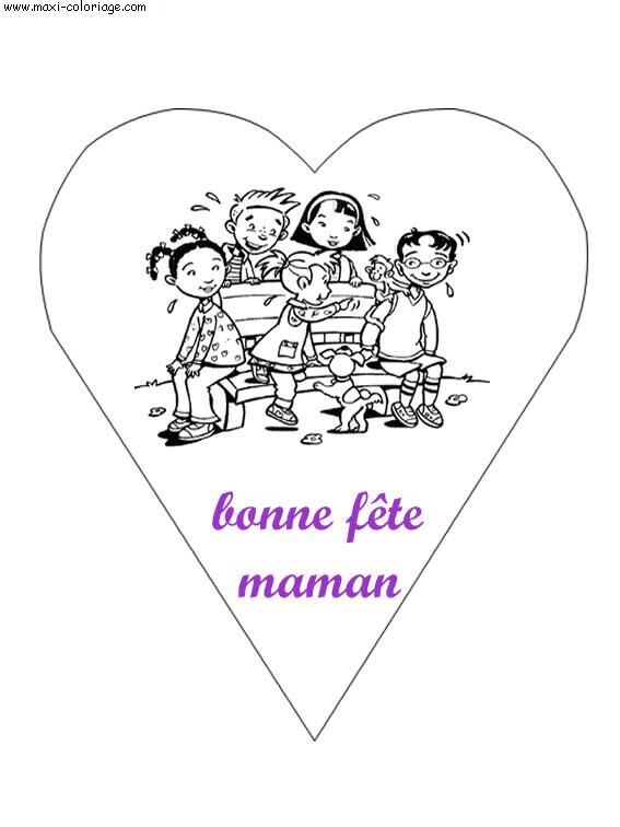 coloriage Fete Des Meres