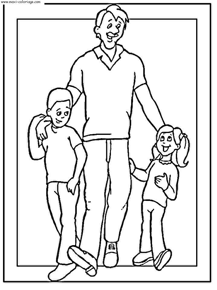 coloriage Fete Des Peres