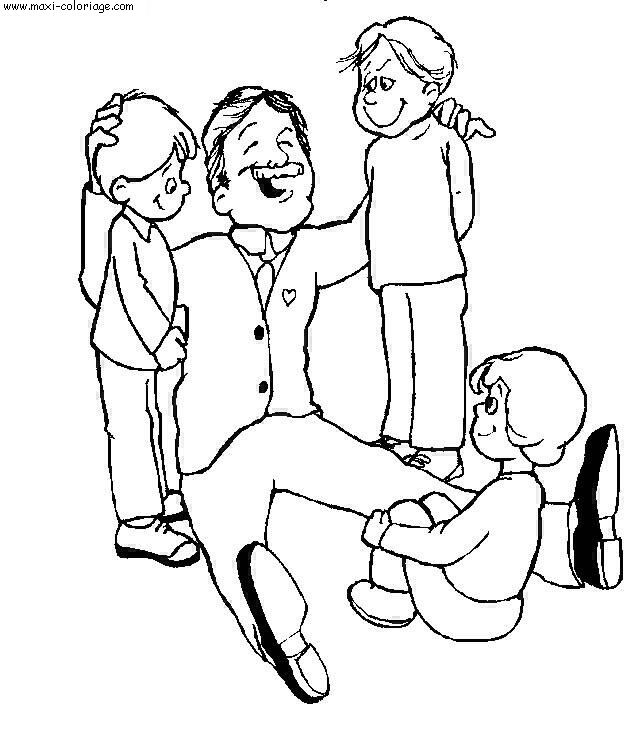 coloriage Fete Des Peres