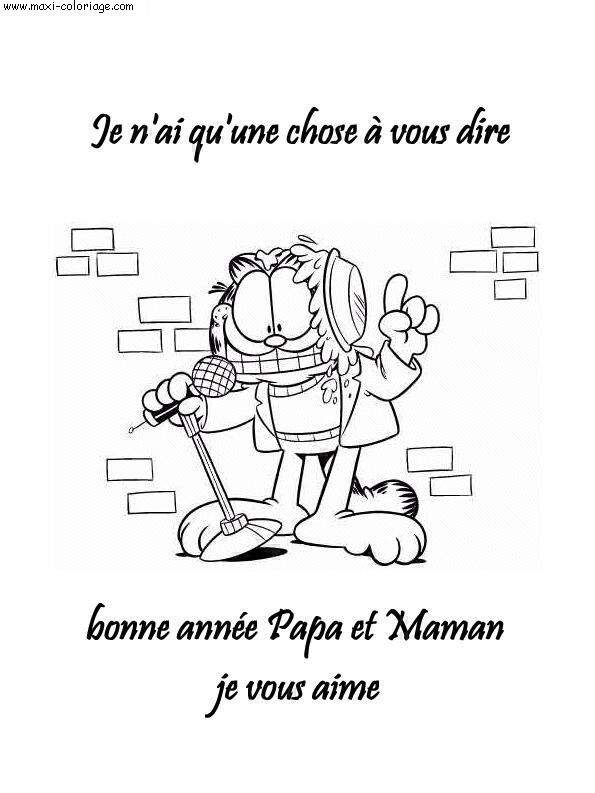 coloriage Nouvel An