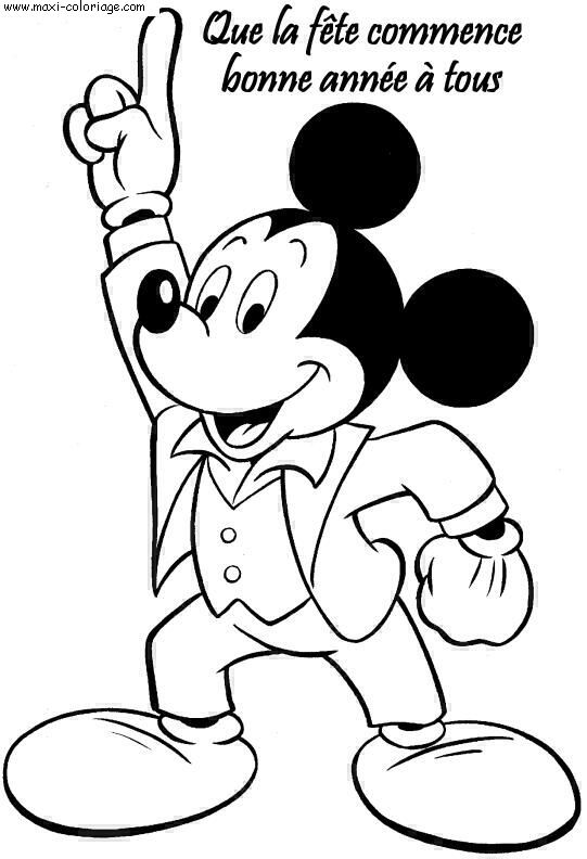 coloriage Nouvel An