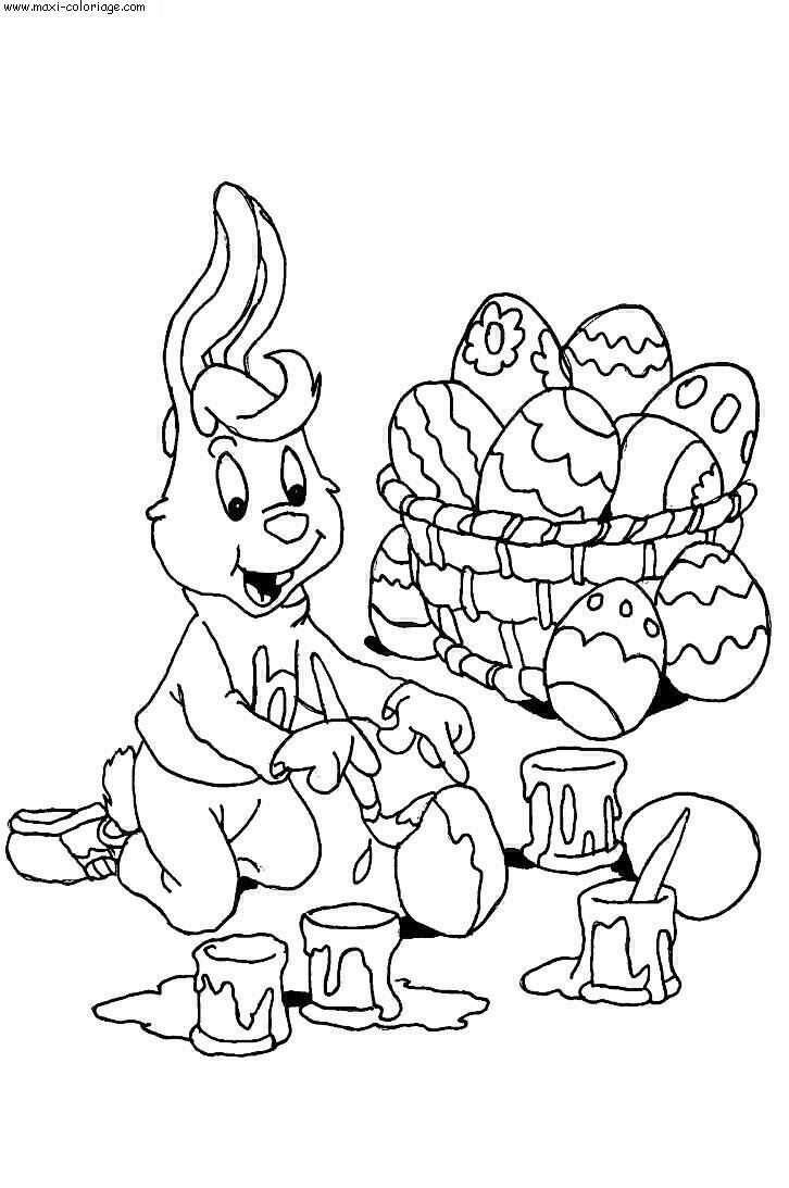 coloriage Paques