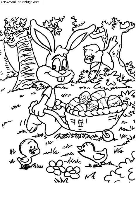 coloriage Paques