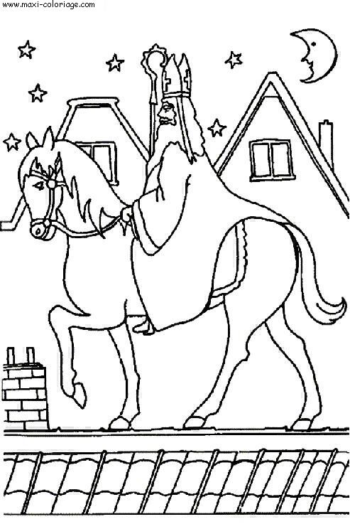 coloriage Saint Nicolas