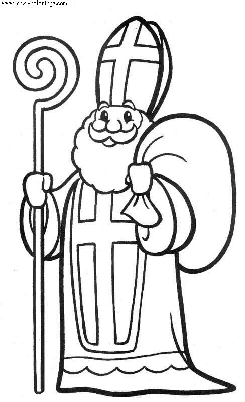 Coloriages de Saint Nicolas et dessins à imprimer – mes sites préférés
