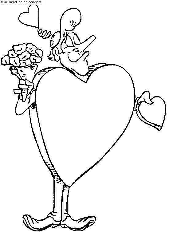 coloriage St Valentin