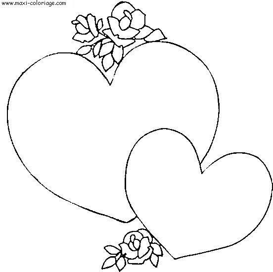 coloriage St Valentin