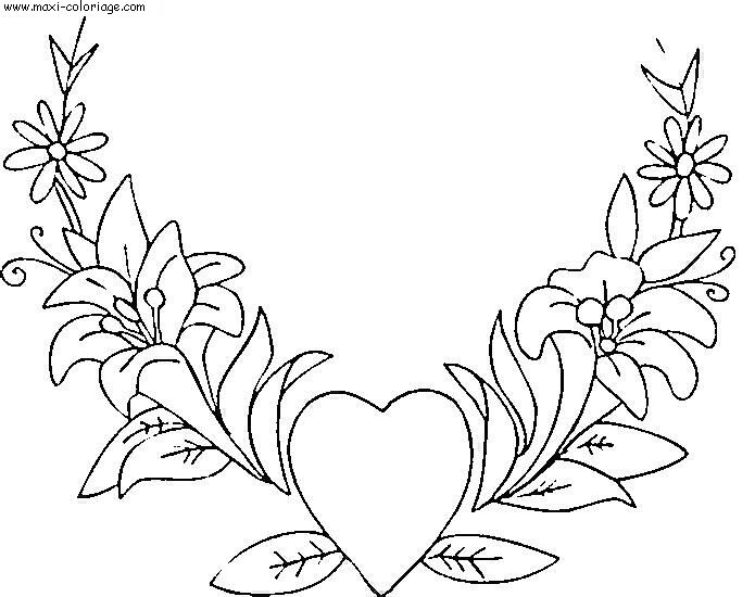 coloriage St Valentin