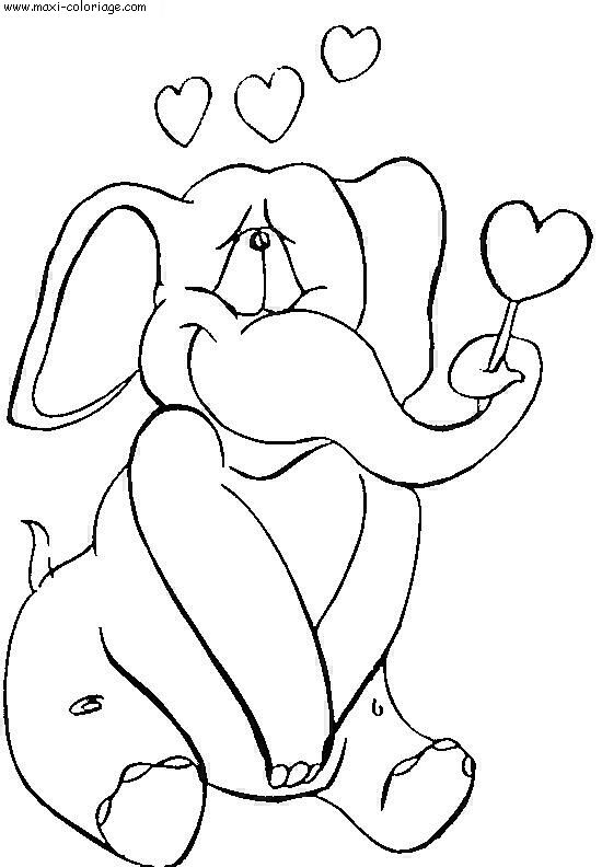 coloriage St Valentin