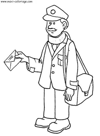 dessin coloriage metiers