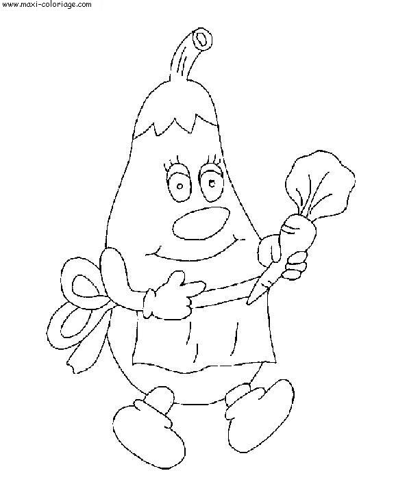 coloriage Fruits Legumes
