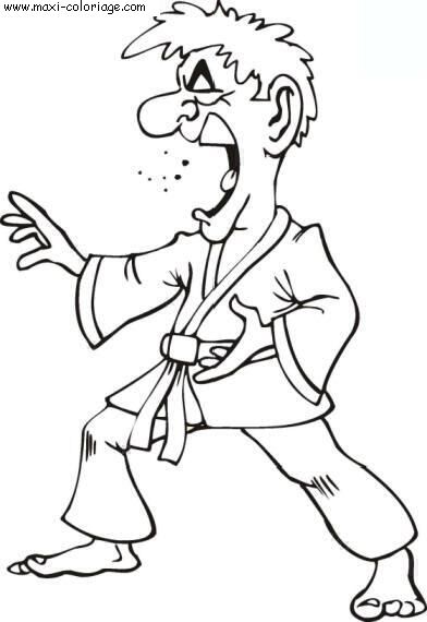 coloriage Judo