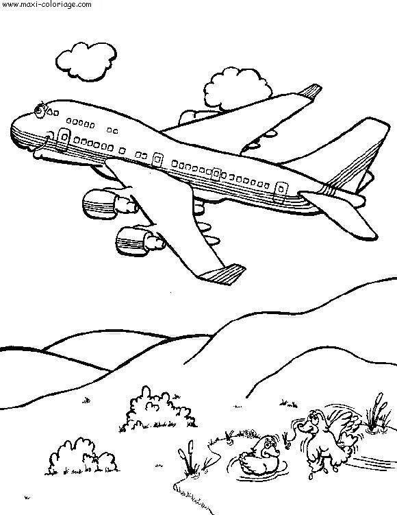 coloriage Avions