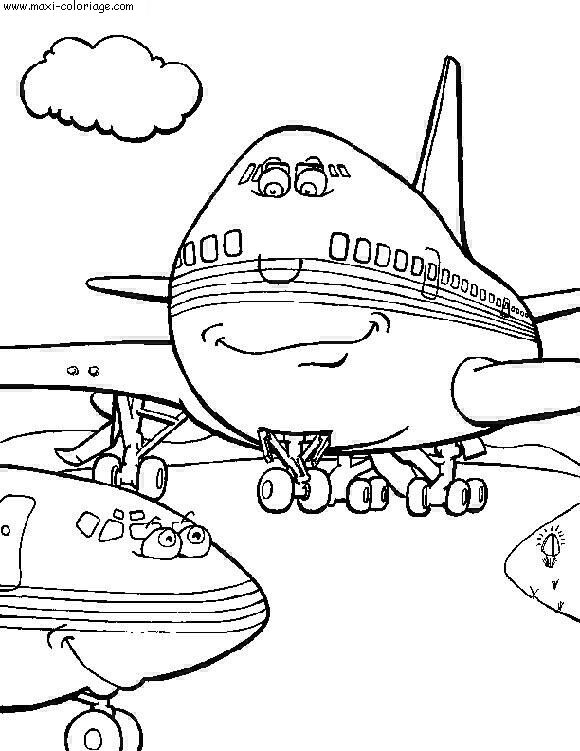 coloriage Avions