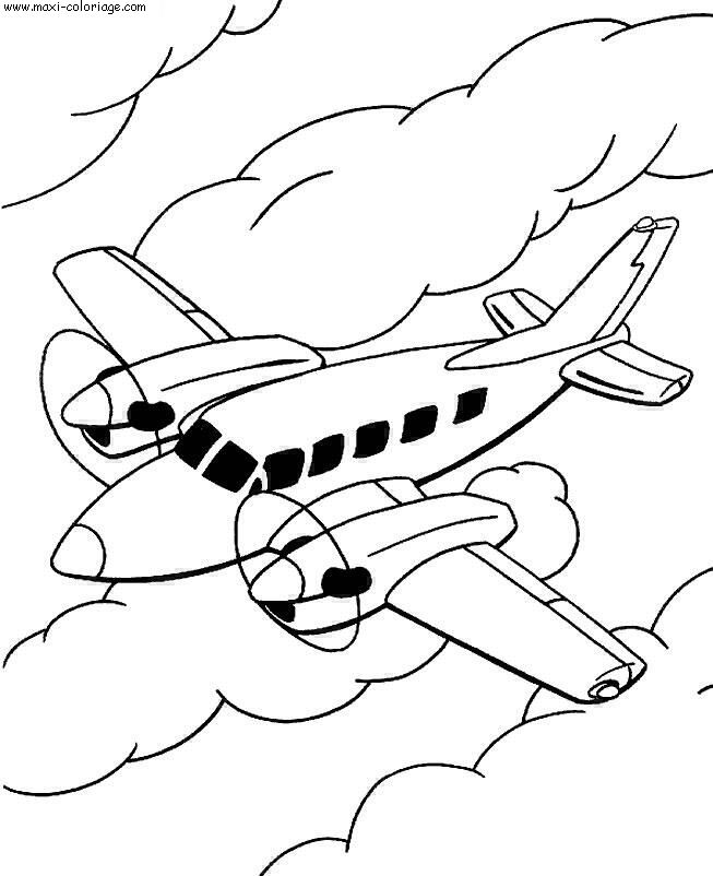 coloriage Avions
