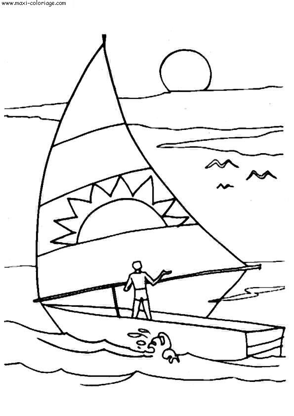 coloriage Bateaux