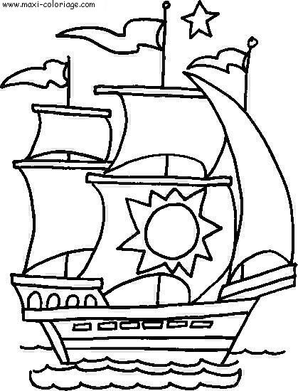coloriage Bateaux