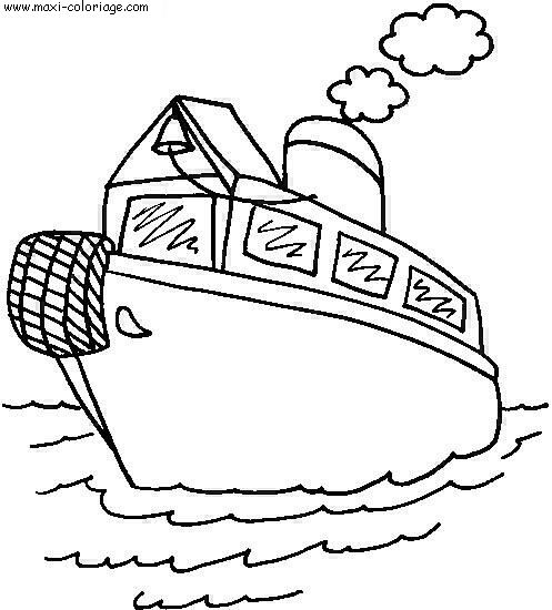 coloriage Bateaux