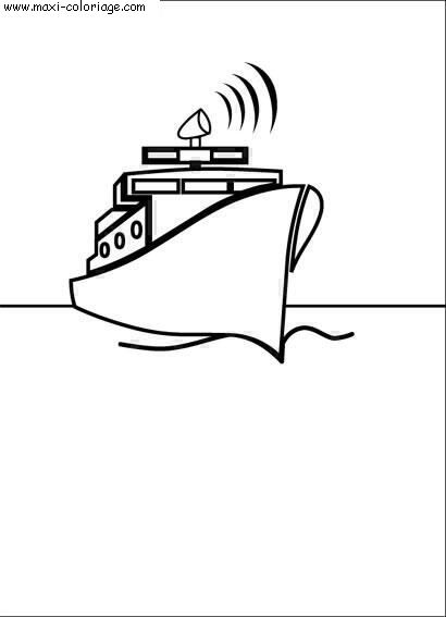 coloriage Bateaux