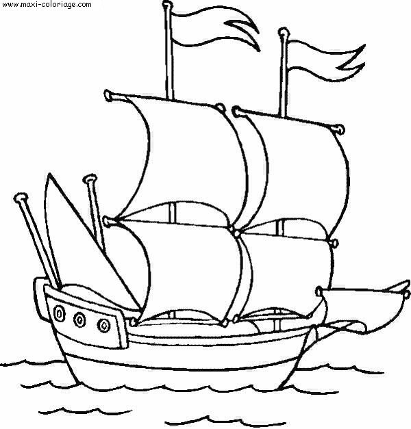 coloriage Bateaux